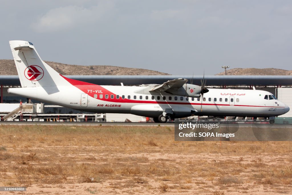 An Air Algérie ATR 72 seen at Alicante airport...