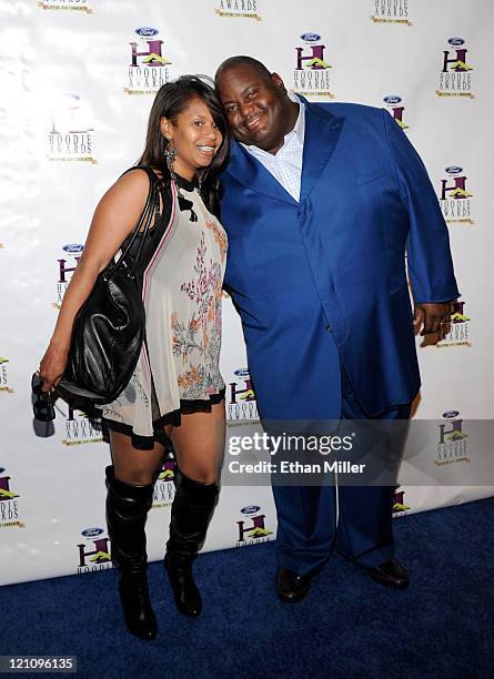 Deshawn Crawford and comedian Lavell Crawford arrive at the ninth annual Ford Hoodie Awards at the Mandalay Bay Events Center August 13, 2011 in Las...