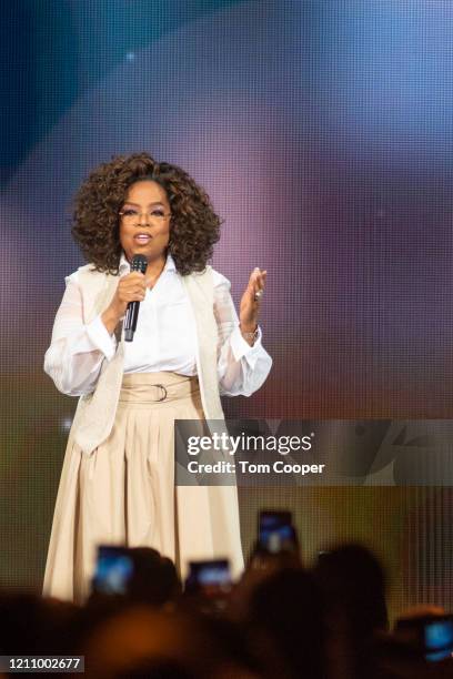 Oprah Winfrey speaks during Oprah's 2020 Vision: Your Life in Focus Tour presented by WW at Pepsi Center on March 07, 2020 in Denver, Colorado.