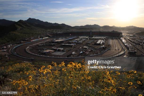 General view from Rattlesnake Hill at Phoenix Raceway on March 06, 2020 in Avondale, Arizona.