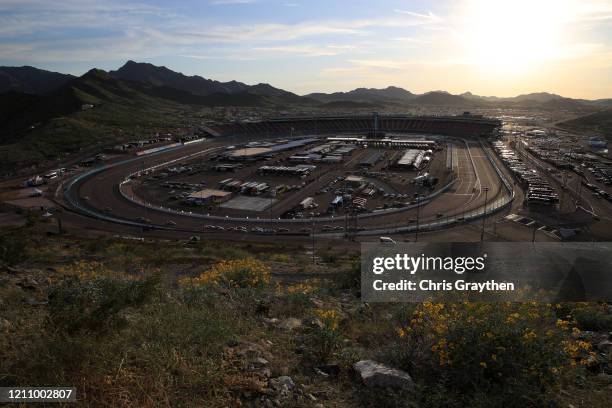 General view from Rattlesnake Hill at Phoenix Raceway on March 06, 2020 in Avondale, Arizona.