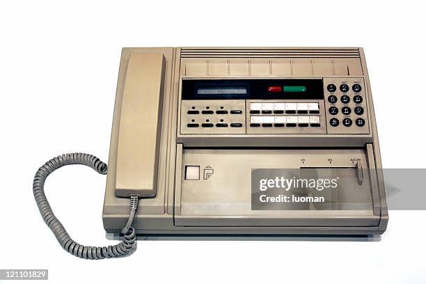 old fax machine - old machinery stock pictures, royalty-free photos & images