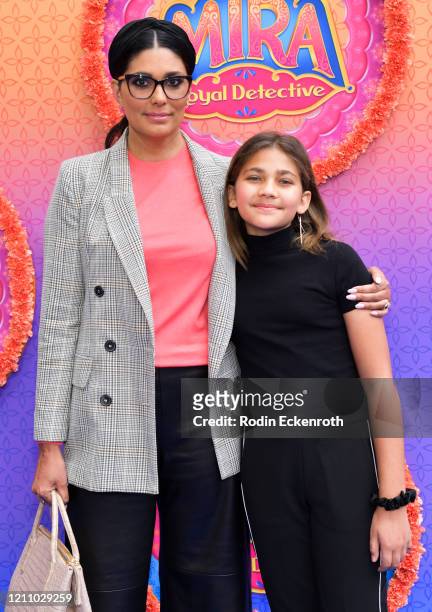 Rachel Roy and Tallulah Ruth Dash attend the Premiere of Disney Junior's "Mira, Royal Detective" at Walt Disney Studios Main Theater on March 07,...