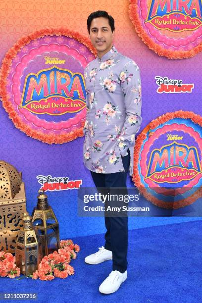 Maulik Pancholy attends the premiere of Disney Junior's "Mira, Royal Detective" at Walt Disney Studios Main Theater on March 07, 2020 in Burbank,...