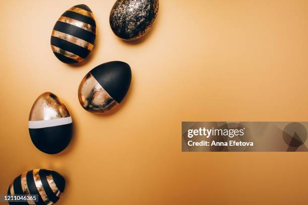 easter post card with eggs - matte finish stock pictures, royalty-free photos & images