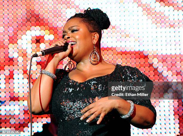 Singer Jill Scott performs onstage during the ninth annual Ford Hoodie Awards at the Mandalay Bay Events Center August 13, 2011 in Las Vegas, Nevada.