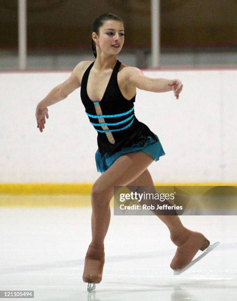 Chantelle Kerry of Australia competes in the The Figure Skating Gala during day two of the Winter Games NZ at Dunedin Ice Stadium on August 14, 2011...