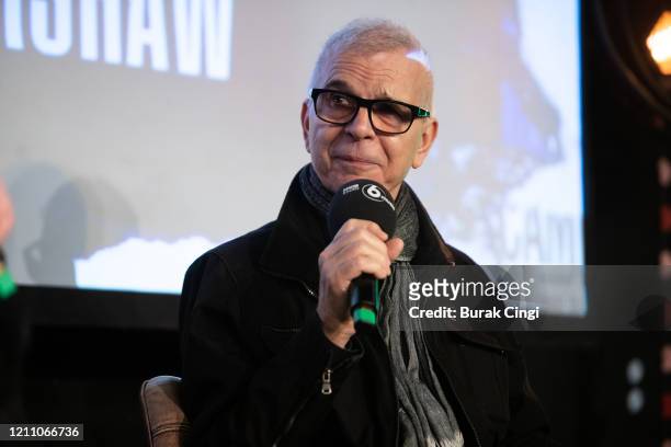 Tony Visconti speaks on day 2 of BBC Radio 6 Music Festival on March 07, 2020 in London, England.