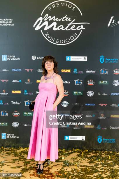 Actress Blanca Cendán attends the Mestre Mateo Awards in A Coruna, on March 07, 2020 in A Coruna, Spain.