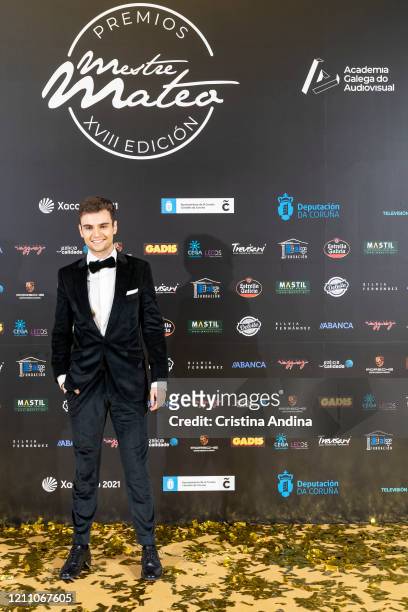 Actor Nacho Nugo attends the Mestre Mateo Awards in A Coruna, on March 07, 2020 in A Coruna, Spain.