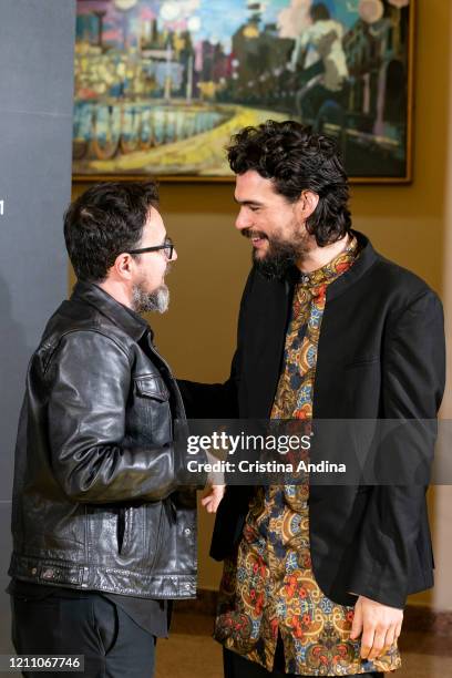 Directors Paco Plaza and Oliver Laxe attend the Mestre Mateo Awards in A Coruna, on March 07, 2020 in A Coruna, Spain.