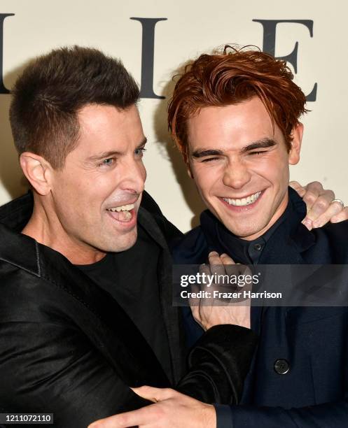 Jeremy Camp and K.J. Apa attend the premiere of Lionsgate's "I Still Believe" at ArcLight Hollywood on March 07, 2020 in Hollywood, California.