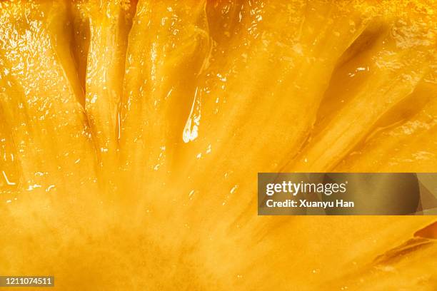 close up of pineapple - fruta tropical - fotografias e filmes do acervo