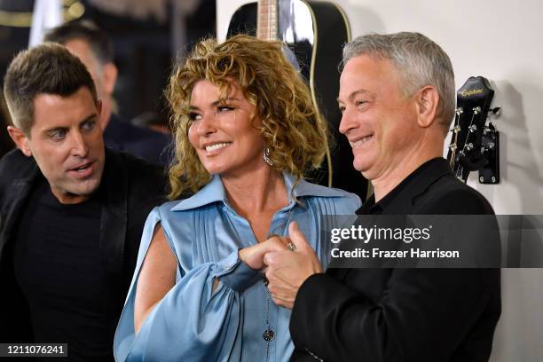 Jeremy Camp, Shania Twain, Gary Sinise attend the Premiere Of Lionsgate's "I Still Believe" at ArcLight Hollywood on March 07, 2020 in Hollywood,...