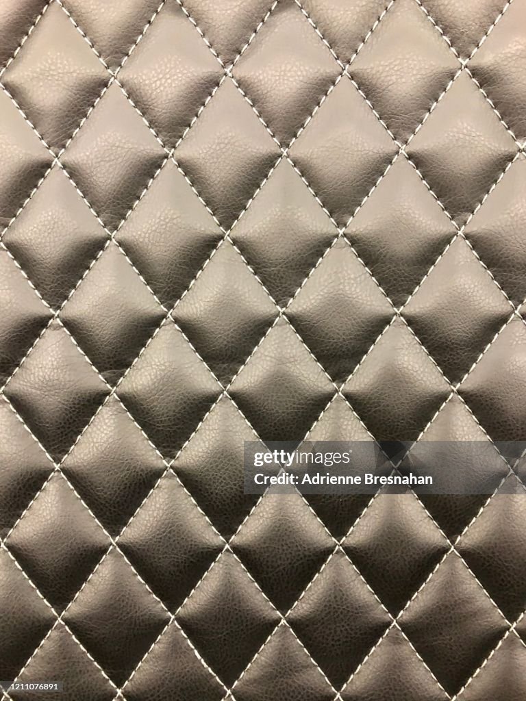 Diamond-Quilted Leather