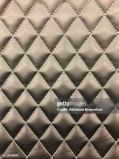 diamond-quilted leather - quilted stock pictures, royalty-free photos & images