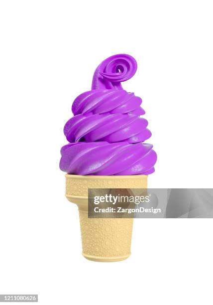 berry flavored ice cream cone - mr whippy ice cream stock pictures, royalty-free photos & images