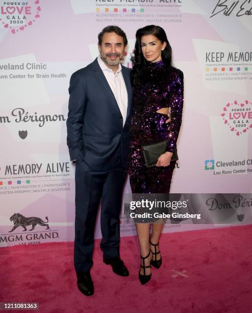 Dr. Paul Nassif and his wife Brittany Pattakos attend the 24th annual Keep Memory Alive "Power of Love Gala" benefit for the Cleveland Clinic Lou...