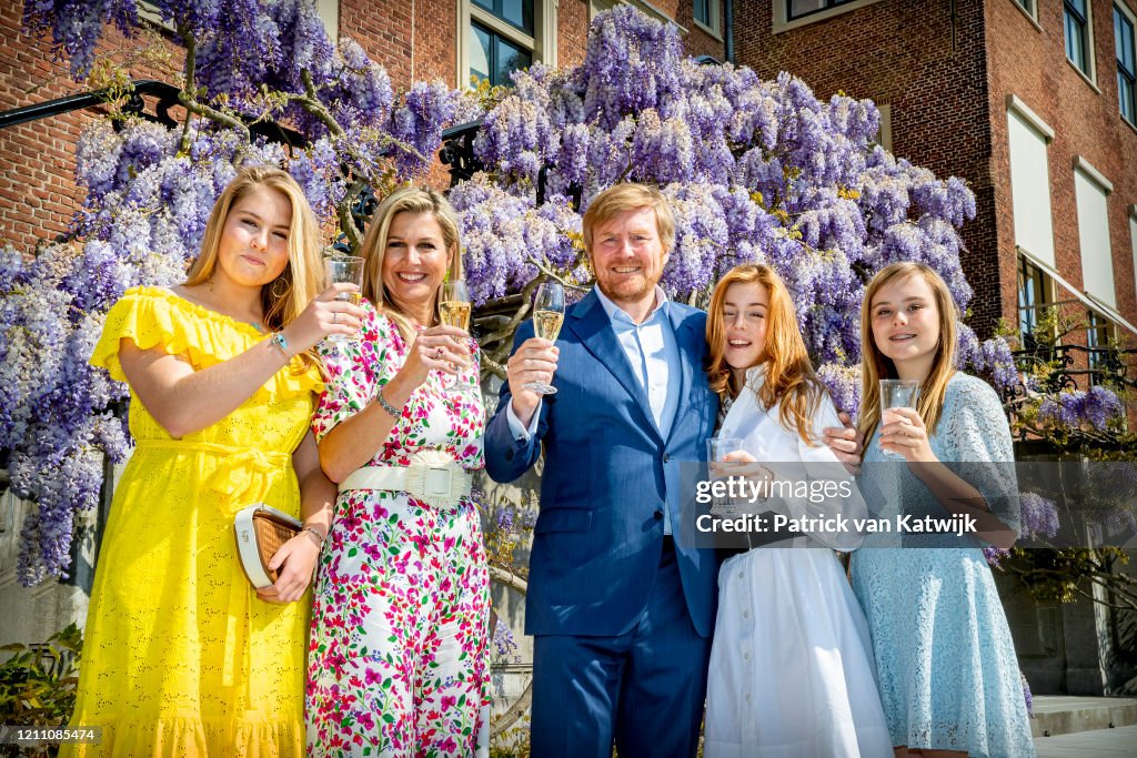 Dutch Royal Family Celebrates Kingsday At Home