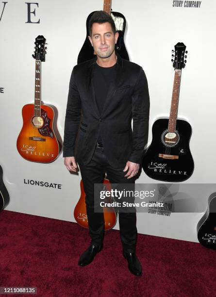 Jeremy Camp arrives at the Premiere Of Lionsgate's "I Still Believe" at ArcLight Hollywood on March 07, 2020 in Hollywood, California.