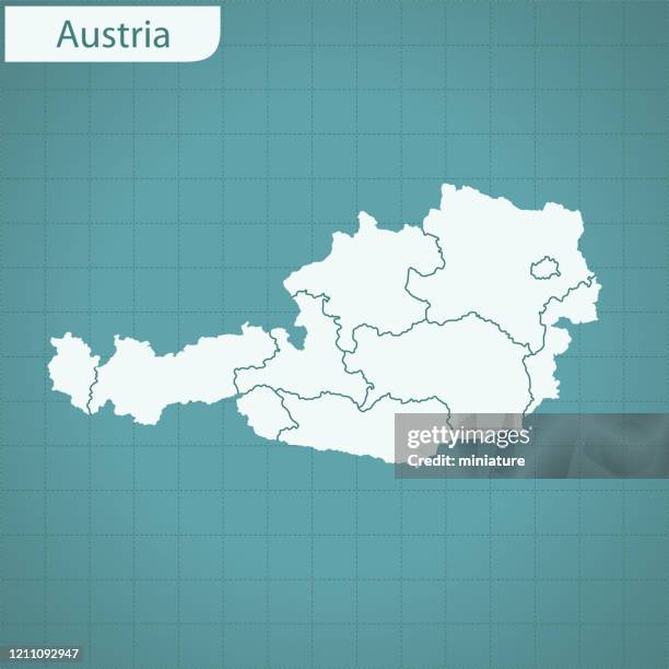 austria map - austria stock illustrations