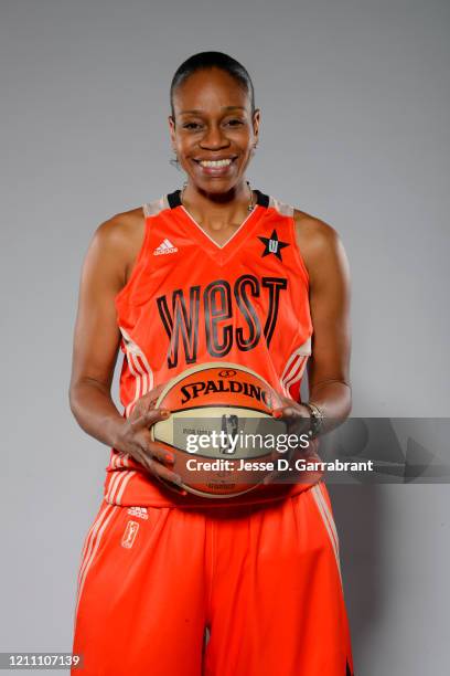 Tina Thompson of the Western Conference All-Stars poses for a portrait during the WNBA All-Star Media Circuit on July 26, 2013 at Mohegan Sun Arena...