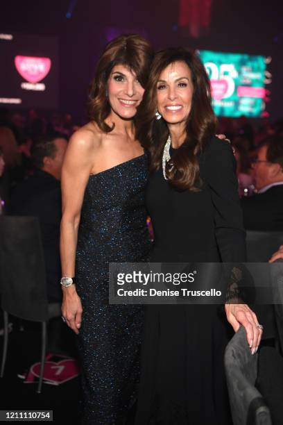 Camille Ruvo and Sheryl Goldstein attend the 24th annual Keep Memory Alive 'Power of Love Gala' benefit for the Cleveland Clinic Lou Ruvo Center for...
