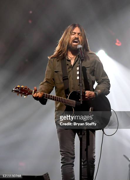 Billy Ray Cyrus performs onstage at the 24th annual Keep Memory Alive 'Power of Love Gala' benefit for the Cleveland Clinic Lou Ruvo Center for Brain...