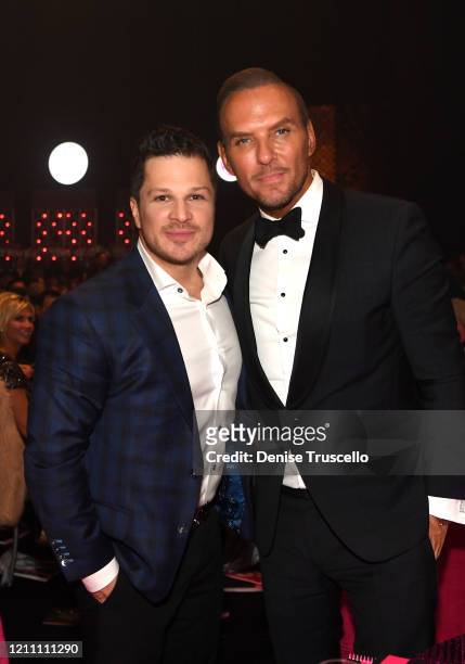 Mark Shunock and Matt Goss attend the 24th annual Keep Memory Alive 'Power of Love Gala' benefit for the Cleveland Clinic Lou Ruvo Center for Brain...