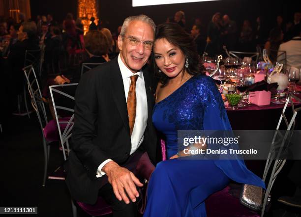 Jeffery Cummings and Kate Zhong attend the 24th annual Keep Memory Alive 'Power of Love Gala' benefit for the Cleveland Clinic Lou Ruvo Center for...