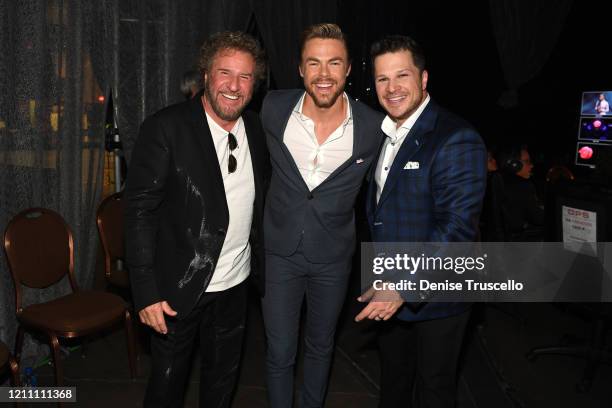 Sammy Hagar, Derek Hough, and Mark Shunock attend the 24th annual Keep Memory Alive 'Power of Love Gala' benefit for the Cleveland Clinic Lou Ruvo...