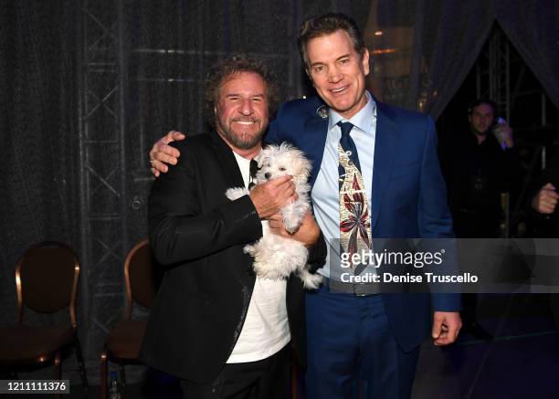 Sammy Hagar and Chris Isaak attend the 24th annual Keep Memory Alive 'Power of Love Gala' benefit for the Cleveland Clinic Lou Ruvo Center for Brain...