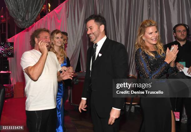 Sammy Hagar, Samantha Hagar, Jimmy Kimmel and Kari Karte attend the 24th annual Keep Memory Alive 'Power of Love Gala' benefit for the Cleveland...