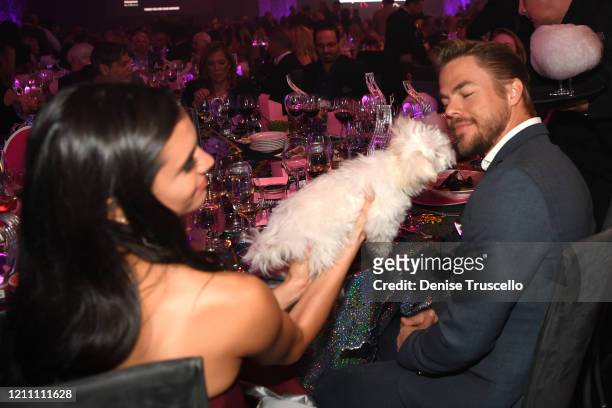 Hayley Erbert and Derek Hough attend the 24th annual Keep Memory Alive 'Power of Love Gala' benefit for the Cleveland Clinic Lou Ruvo Center for...