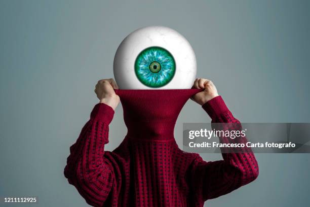 the indiscreet eye - shirt mockup stock pictures, royalty-free photos & images