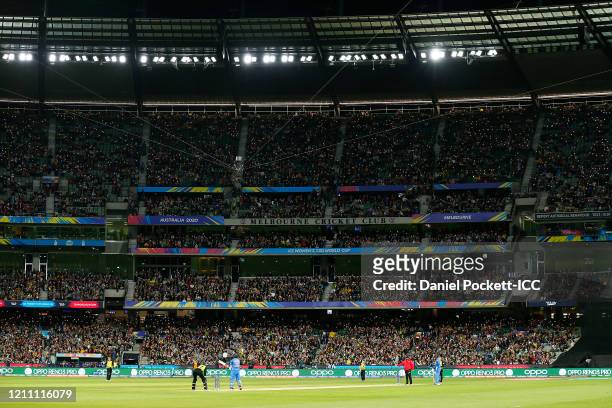 General view is seen during the ICC Women's T20 Cricket World Cup Final match between India and Australia at the Melbourne Cricket Ground on March...