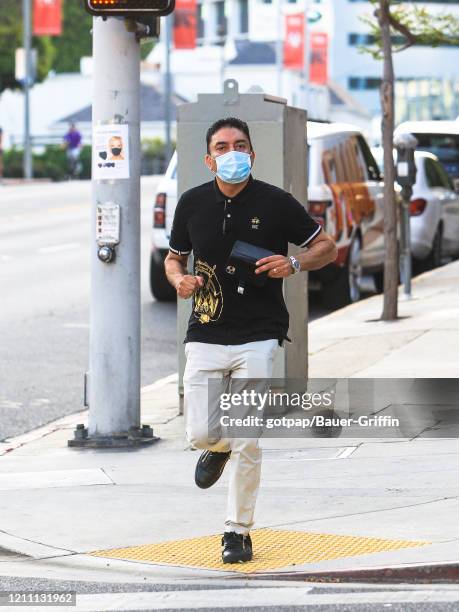 Sheeraz Hasan is seen on April 27, 2020 in Los Angeles, California.