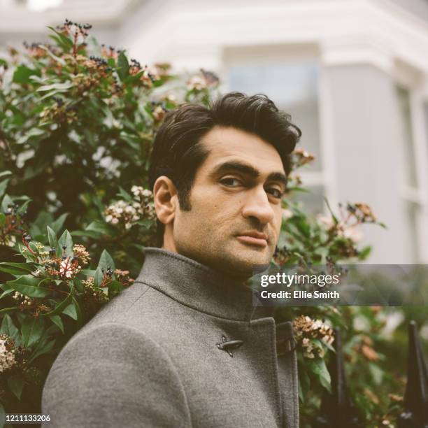 Comedian, actor, screenwriter and podcaster Kumail Nanjiani is photographed for the New York Times on January 9, 2020 in London, England.