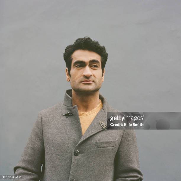 Comedian, actor, screenwriter and podcaster Kumail Nanjiani is photographed for the New York Times on January 9, 2020 in London, England.