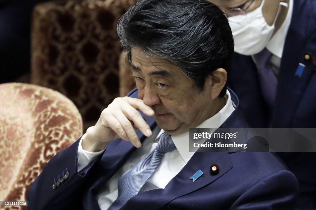 Prime Minister Shinzo Abe Speaks In Parliament
