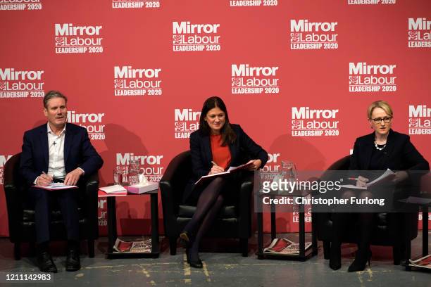 Sir Keir Starmer, Shadow Secretary of State for Exiting the European Union, Lisa Nandy, MP for Wigan and Rebecca Long-Bailey, Shadow Secretary of...
