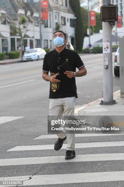 Sheeraz Hasan is seen on April 27, 2020 in Los Angeles.