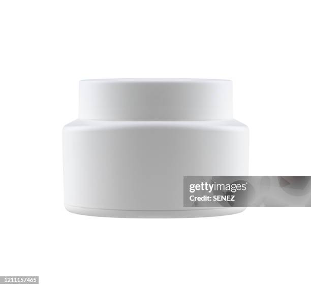 blank cosmetics containers - cosmetic jar imagens e fotografias de stock