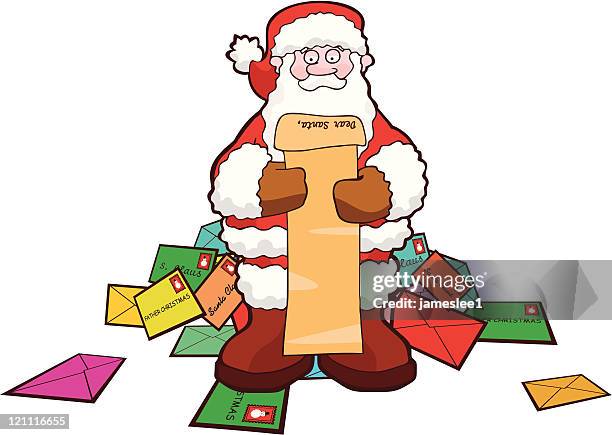 santa mail - long list stock illustrations