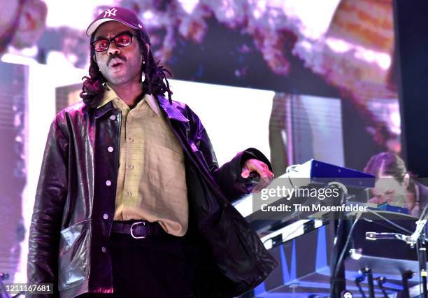 Blood Orange performs during the Okeechobee Music Festival at Sunshine Grove on March 07, 2020 in Okeechobee, Florida.