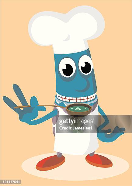 chief - chef tasting stock illustrations