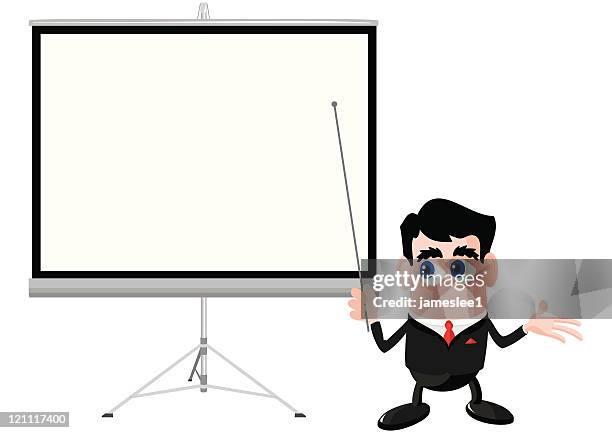 108 Projection Screen Cartoon High Res Illustrations - Getty Images