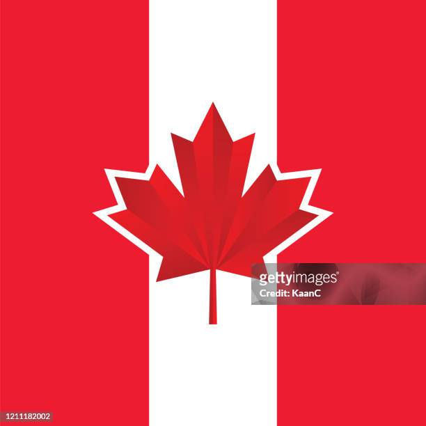 maple leaf icon. canadian symbol. canada flag. vector illustration. stock illustration - canadian maple leaf icon stock illustrations