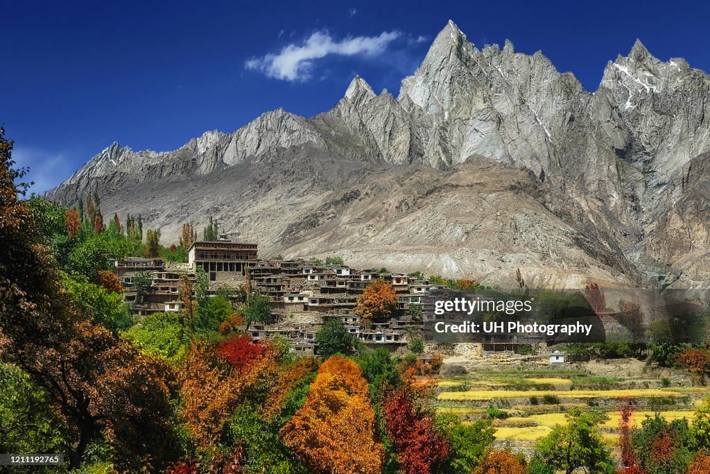 Machlu village in the Karakoram mountain range
