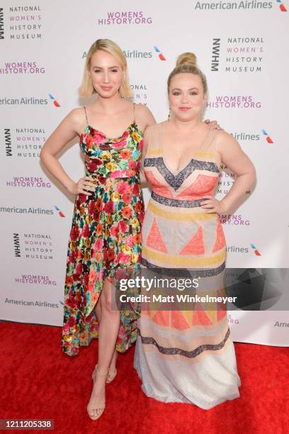 Molly McCook and Amanda Fuller attends the National Women's History Museum's 8th annual Women Making History Awards at Skirball Cultural Center on...